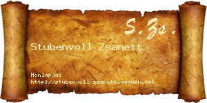 Stubenvoll Zsanett névjegykártya